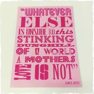 james joyce mother's day card