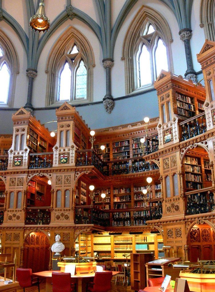 library of parliament canada interior