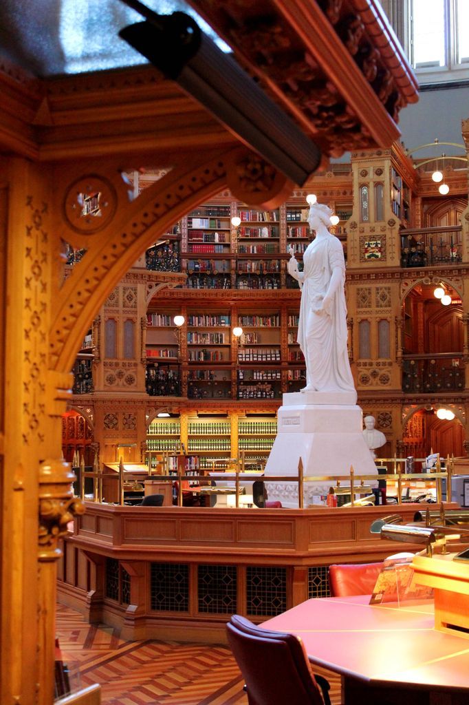 library of parliament canada interior