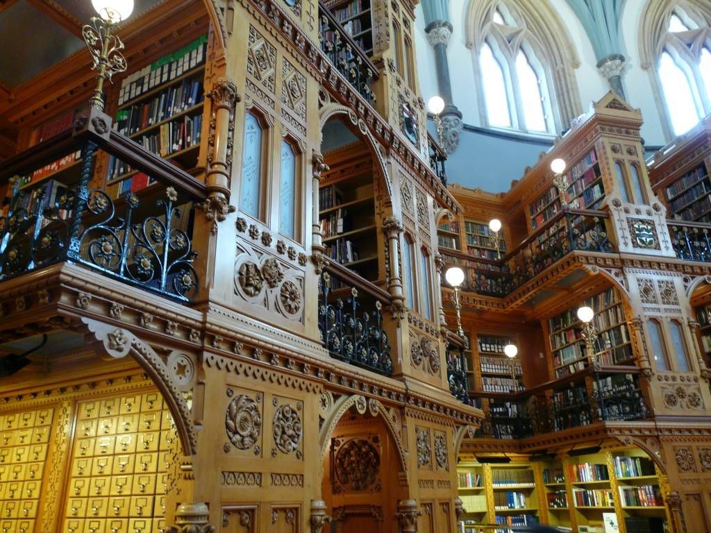 library of parliament canada interior