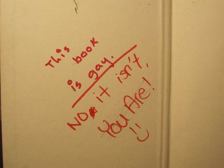 When Book Graffiti Goes Bad