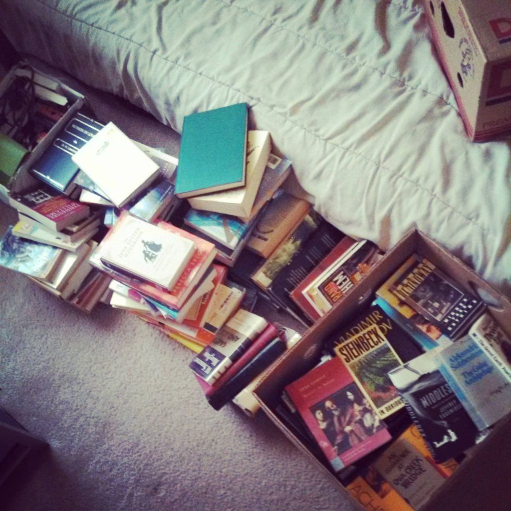 Round One of the Purge: Downstairs Shelves