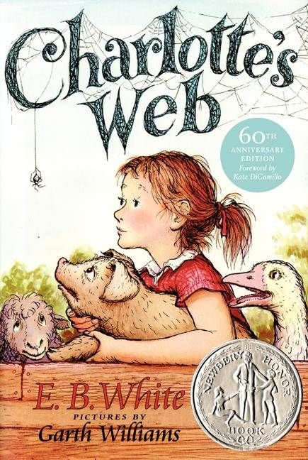 Charlotte's web b E.B. White book cover - classics for middle graders 