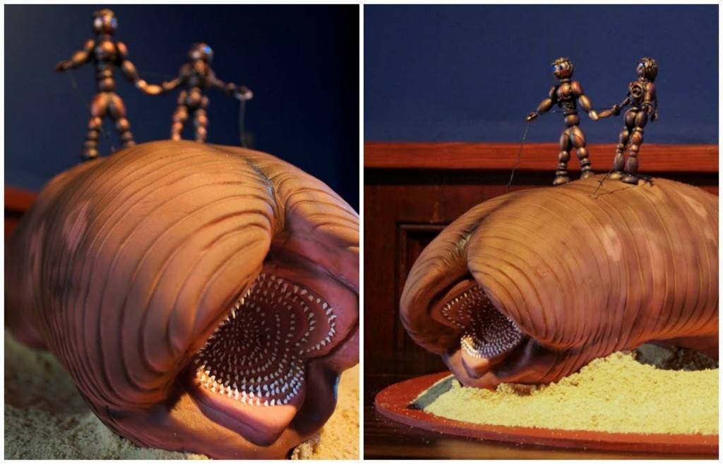 Dune sandworm wedding cake by Jana*s Fun Cakes 