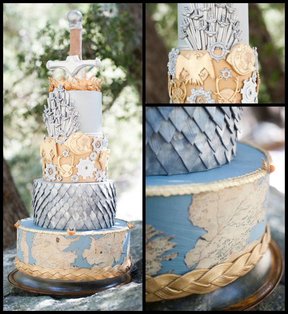 Game of Thrones wedding cake by The Cake Mamas. 