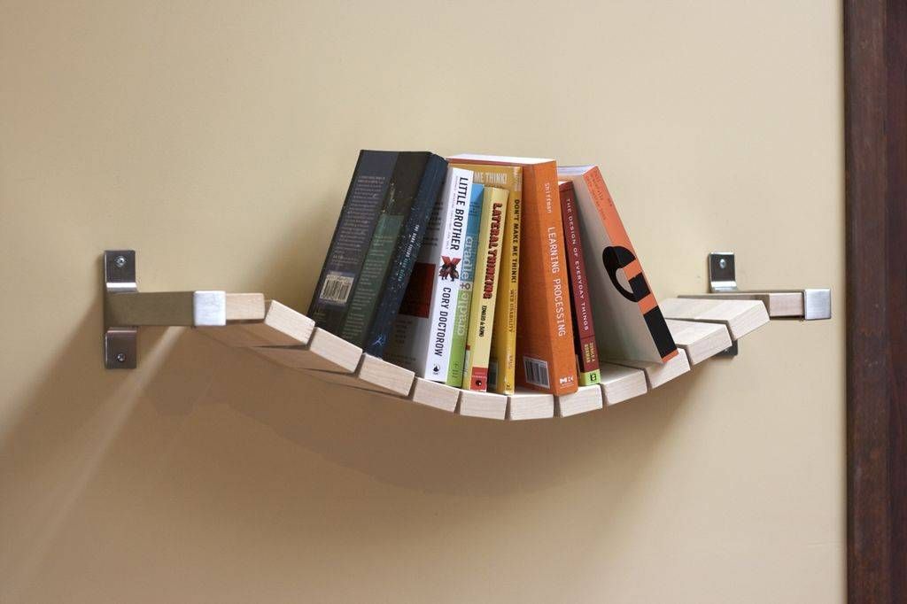 rope bridge bookshelf