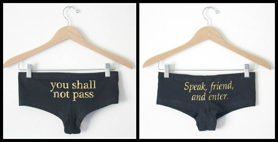Lord of the Rings themed underwear
