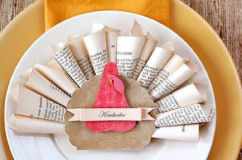 thanksgiving place setting book