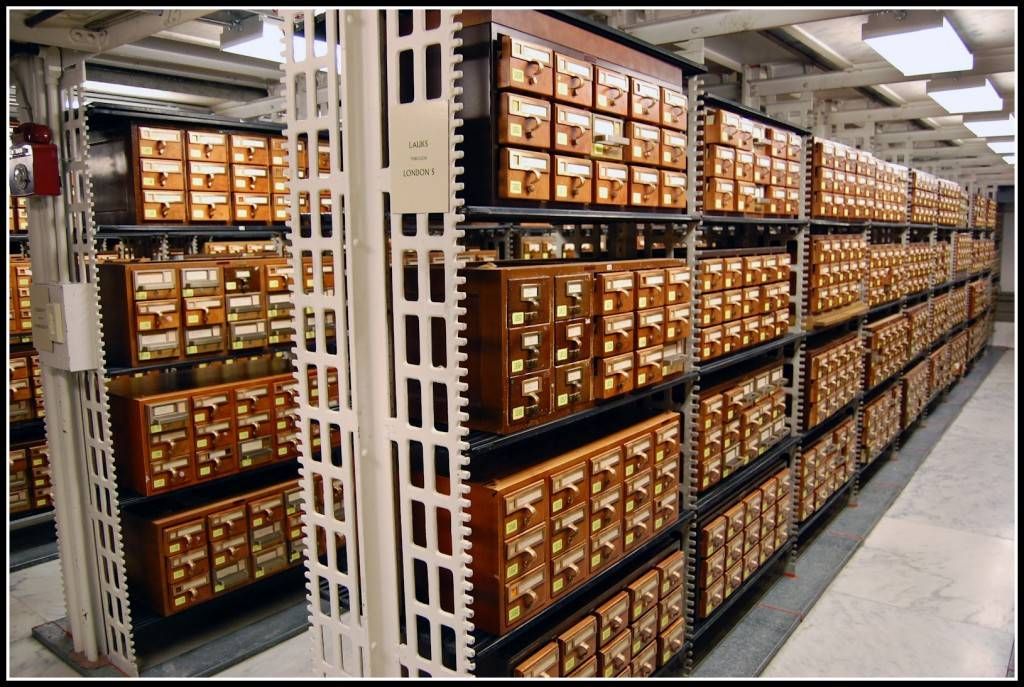 Card catalog at the Library of Congress.