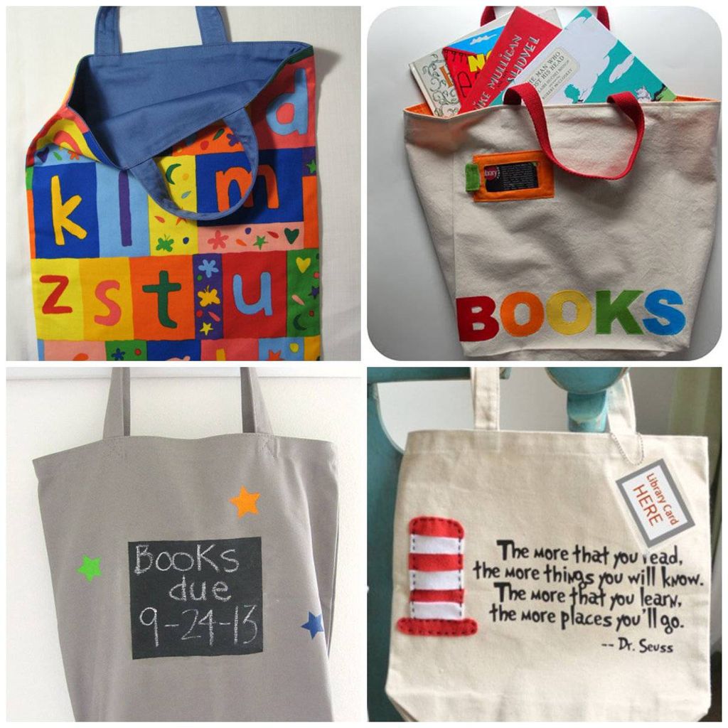 Bookish DIY Book Totes for Kids