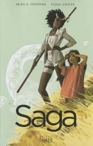 Saga by Brian K. Vaughan and Fiona Staples