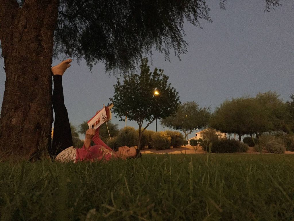 legs up the wall yoga pose for reading 