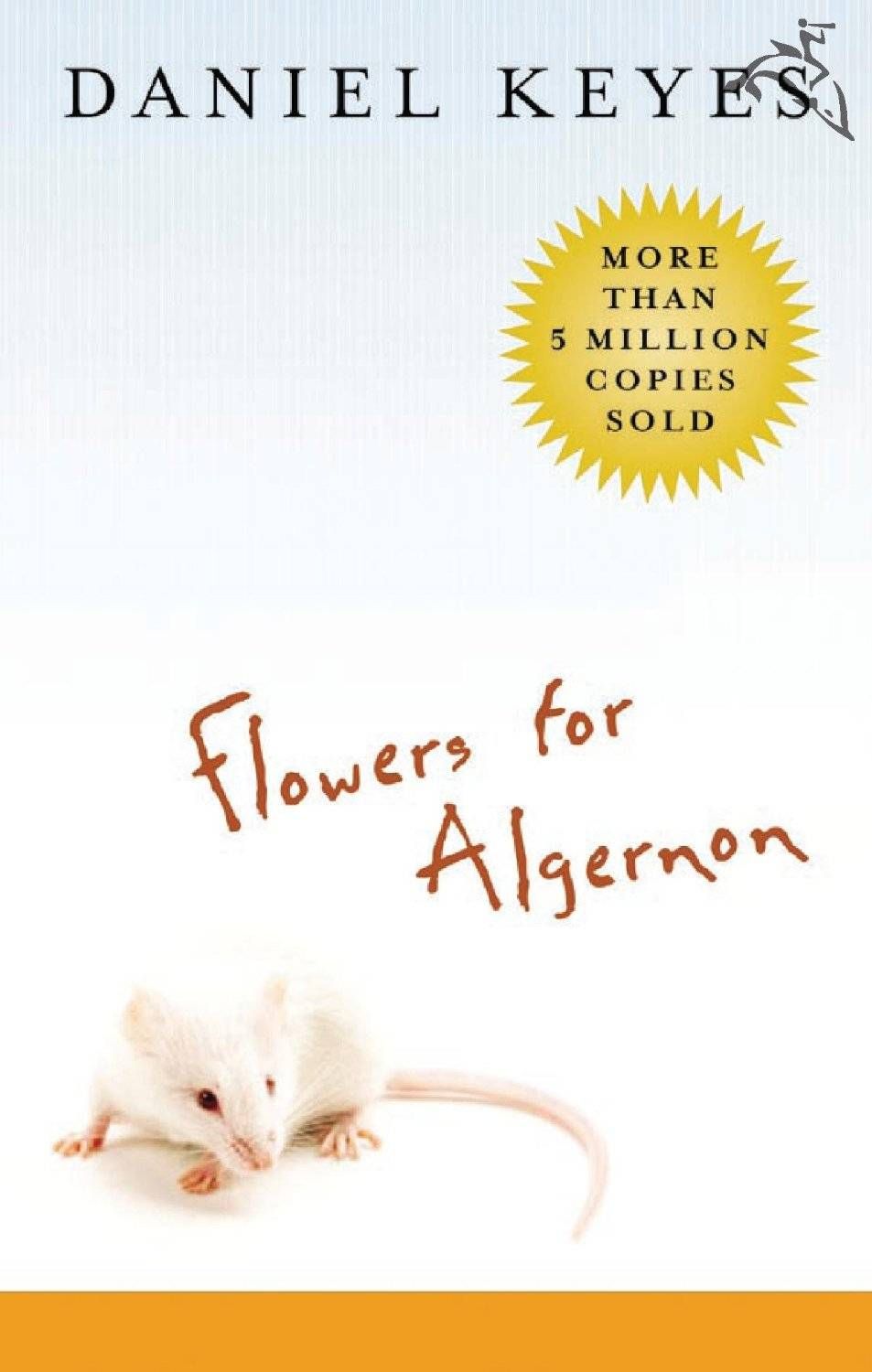 flowers on the cover of Algernon's book