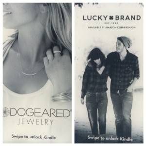 jeans and jewelry ads from kindle with special offers