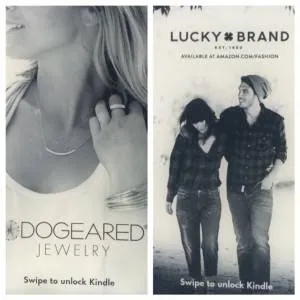 jeans and jewelry ads from kindle with special offers