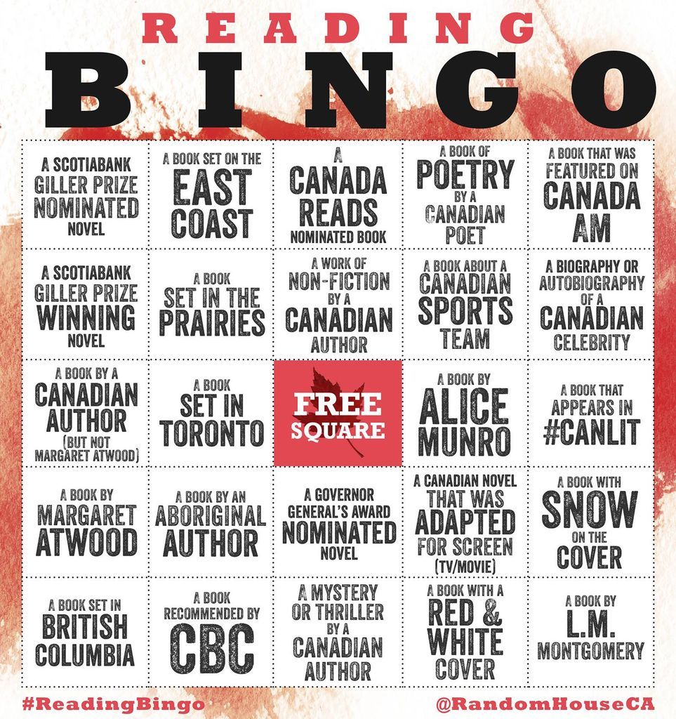 Reading Bingo by Random House Canada