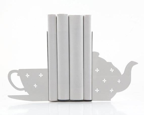 book tea bookends