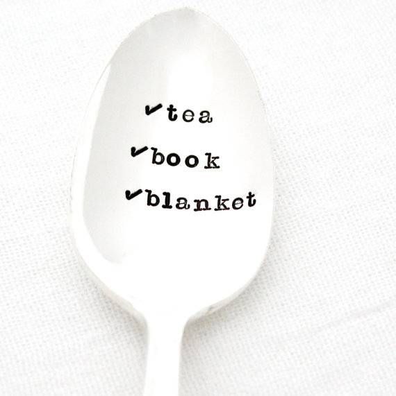 tea book spoon