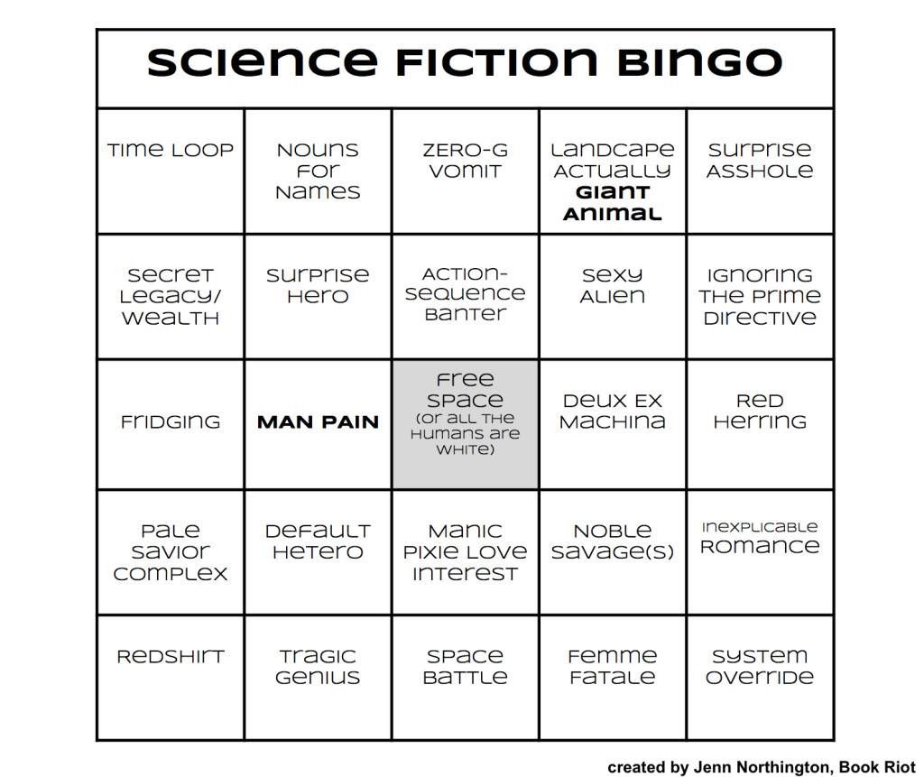 Bingo Card: Science Fiction