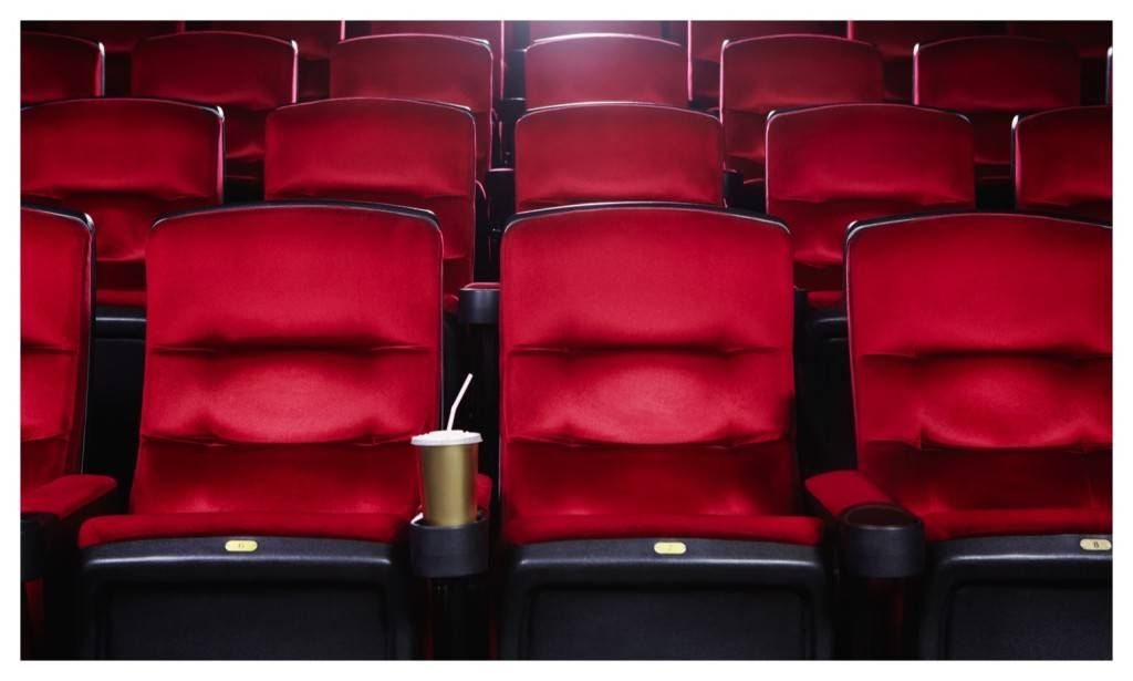 rows of red theatre seats