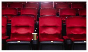 rows of red theatre seats