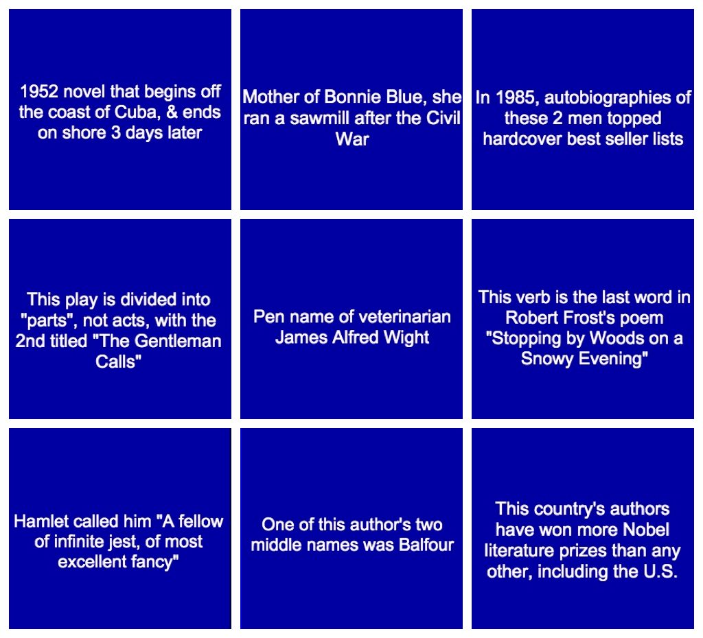 Can You Answer These Literary Questions From Jeopardy?