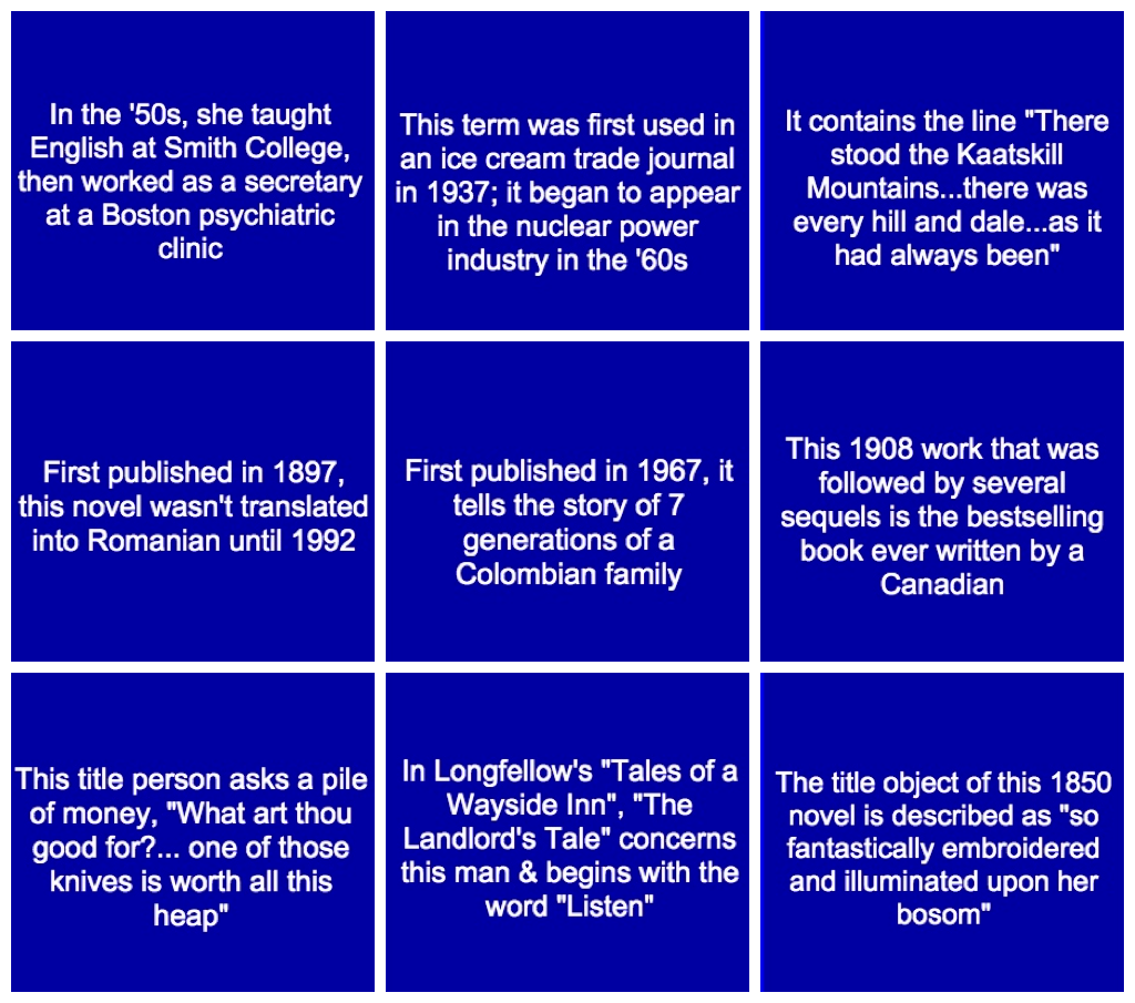 Can You Answer These Literary Questions From Jeopardy