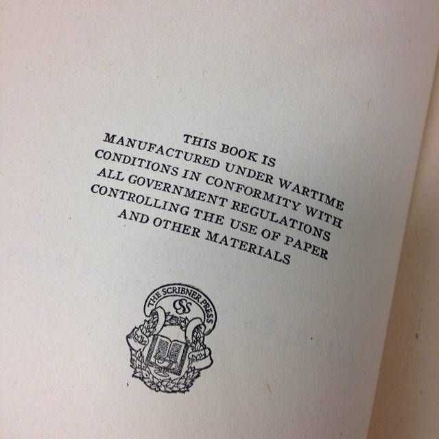 Amazing stamp on a WWII era book in the Gotham Book Mart Collection