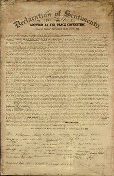 Declaration of sentiments essay