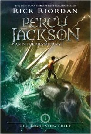 Lightning Thief Rick Riordan Book Portada