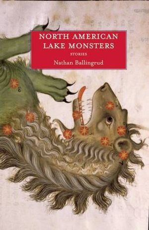 La portada de los monstruos norteamericanos del lago de Nathan Ballingurud; Ilustración de monstruo de dragón de estilo antiguo