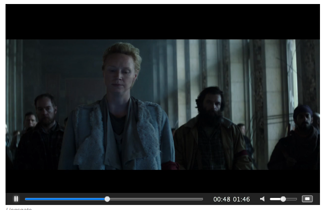 Mockingjay Part 2 screenshot of Gwendoline Christie