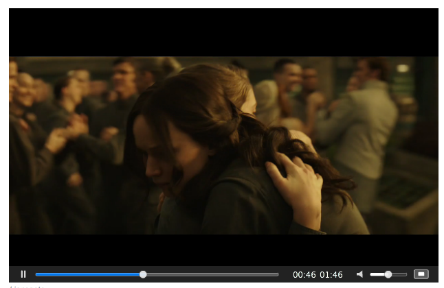 Mockingjay Part 2 screenshot of Katniss and Prim