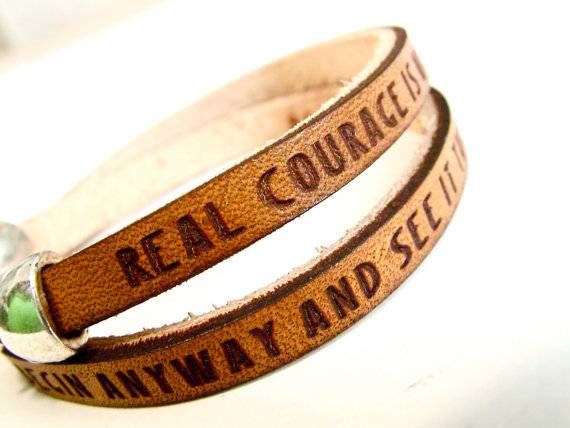 TKAM leather bracelet