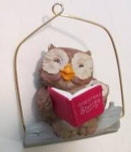1986 Happy Christmas to Owl Hallmark Ornament