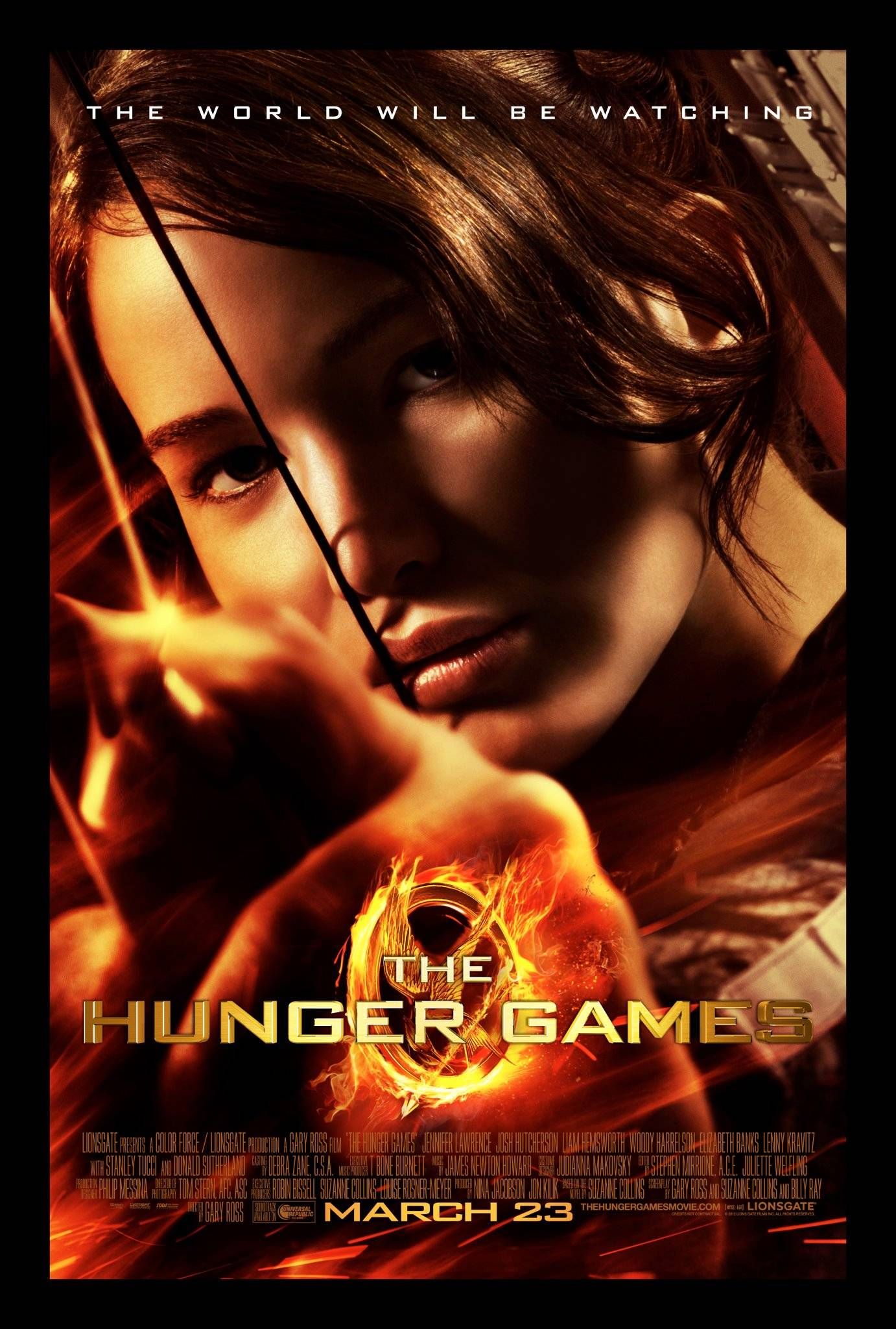 poster for the movie adaptation of the hunger games