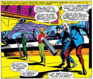 Mar-Vell meets Carol Danvers for the first time