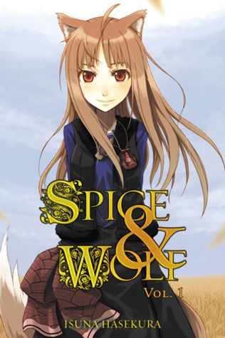 Spice and Wolf 1 light novel cover - Isuna Hasekuna