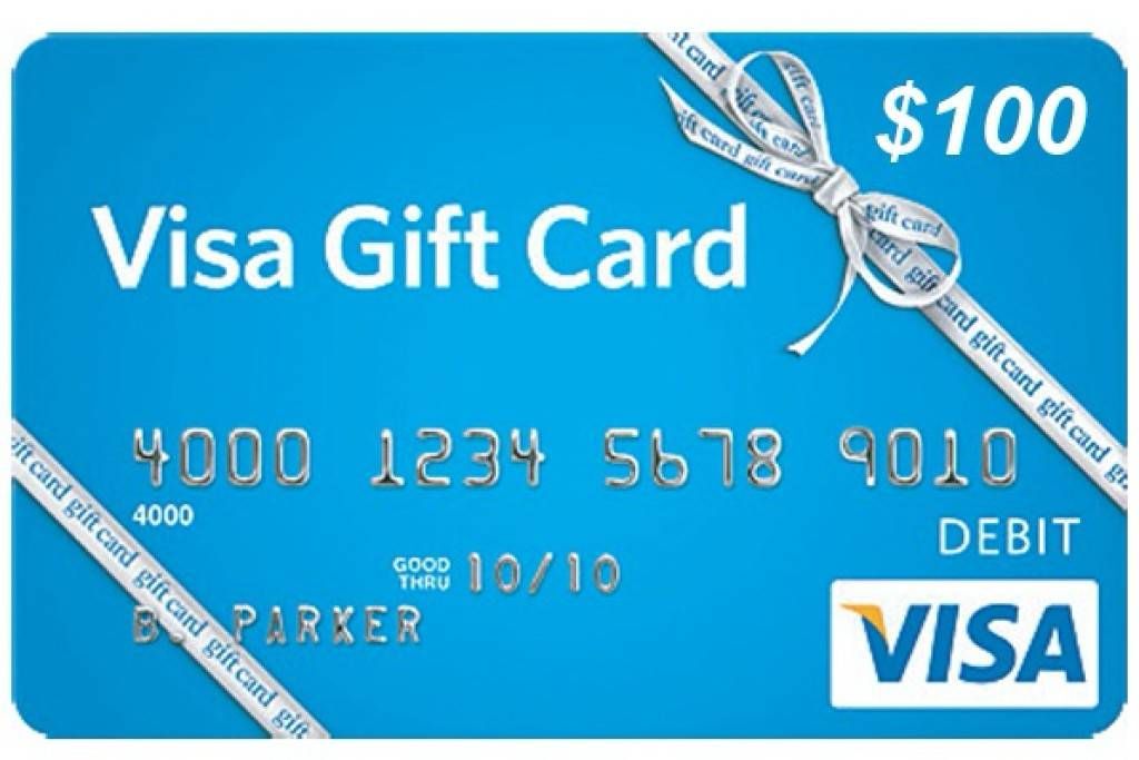 Visa $100 Gift Card - Sparkle, 1 each