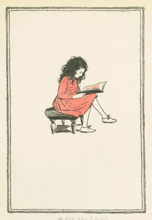 Heidi reading - Jessie Willcox Smith