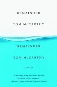 cover of remainder by tom mccarthy