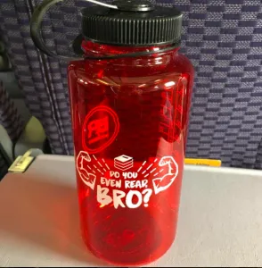 Do You Even Read Bro Waterbottle