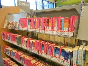 Romance collection at Narellan Library, NSW, Australia