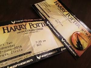 Harry Potter Cursed Child Tickets