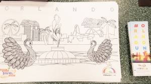 #OrlandoStrong bookmarks to go along with custom coloring pages designed by the OCLS in-house graphic designer