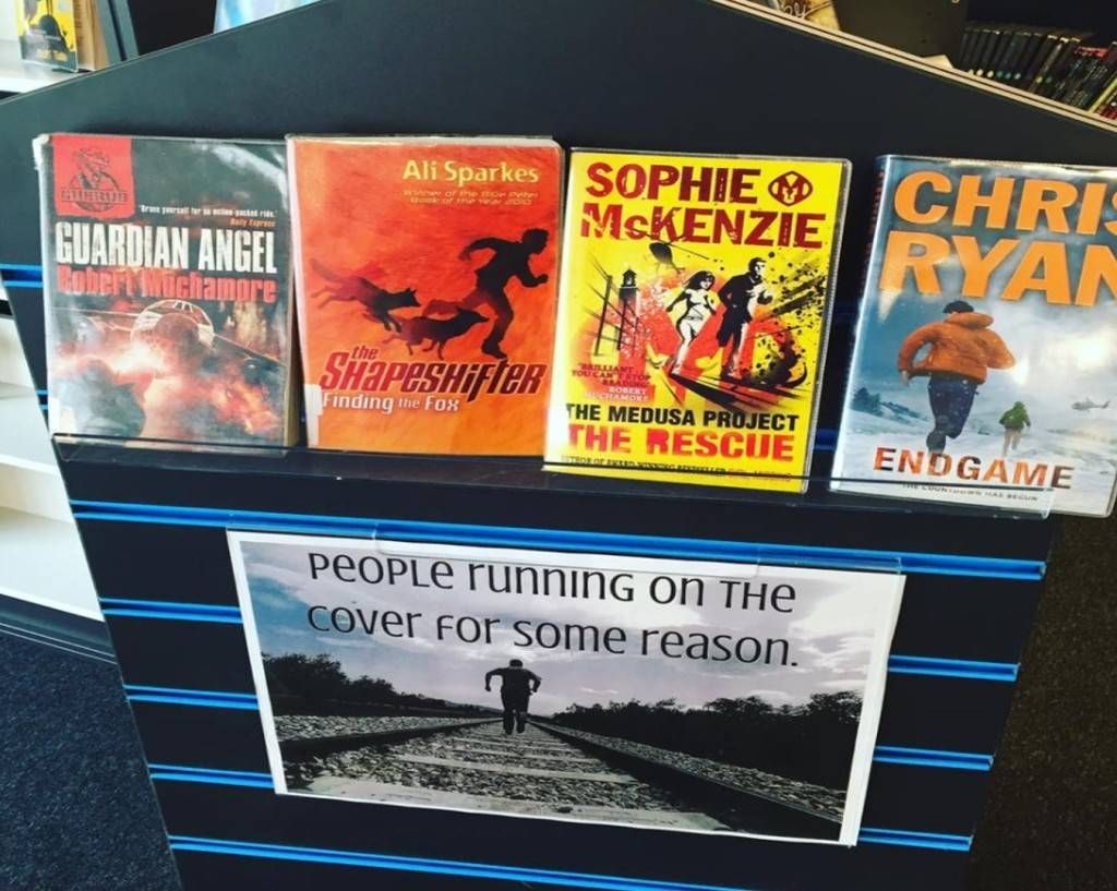 Funny Library Book Display