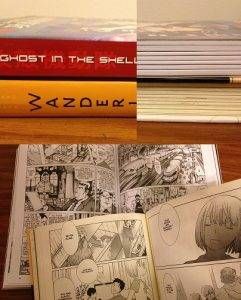 Comparison of book design for Ghost in the Shell vol 1 and Wandering Son vol 6