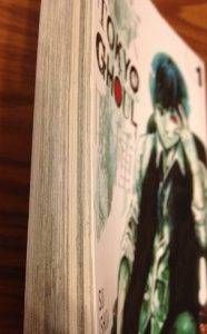 Dark page edges on Tokyo Ghoul vol 1