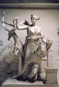 Iphigenia replaced by deer by Artemis