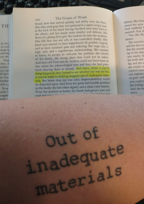 12 Badass Literary Tattoos From Rioters (With The Books That Inspired 'Em) | BookRiot.com